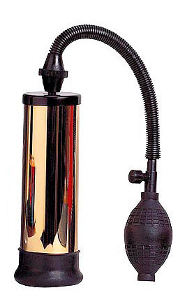 Bomba Vácuo Dourada - 19cm